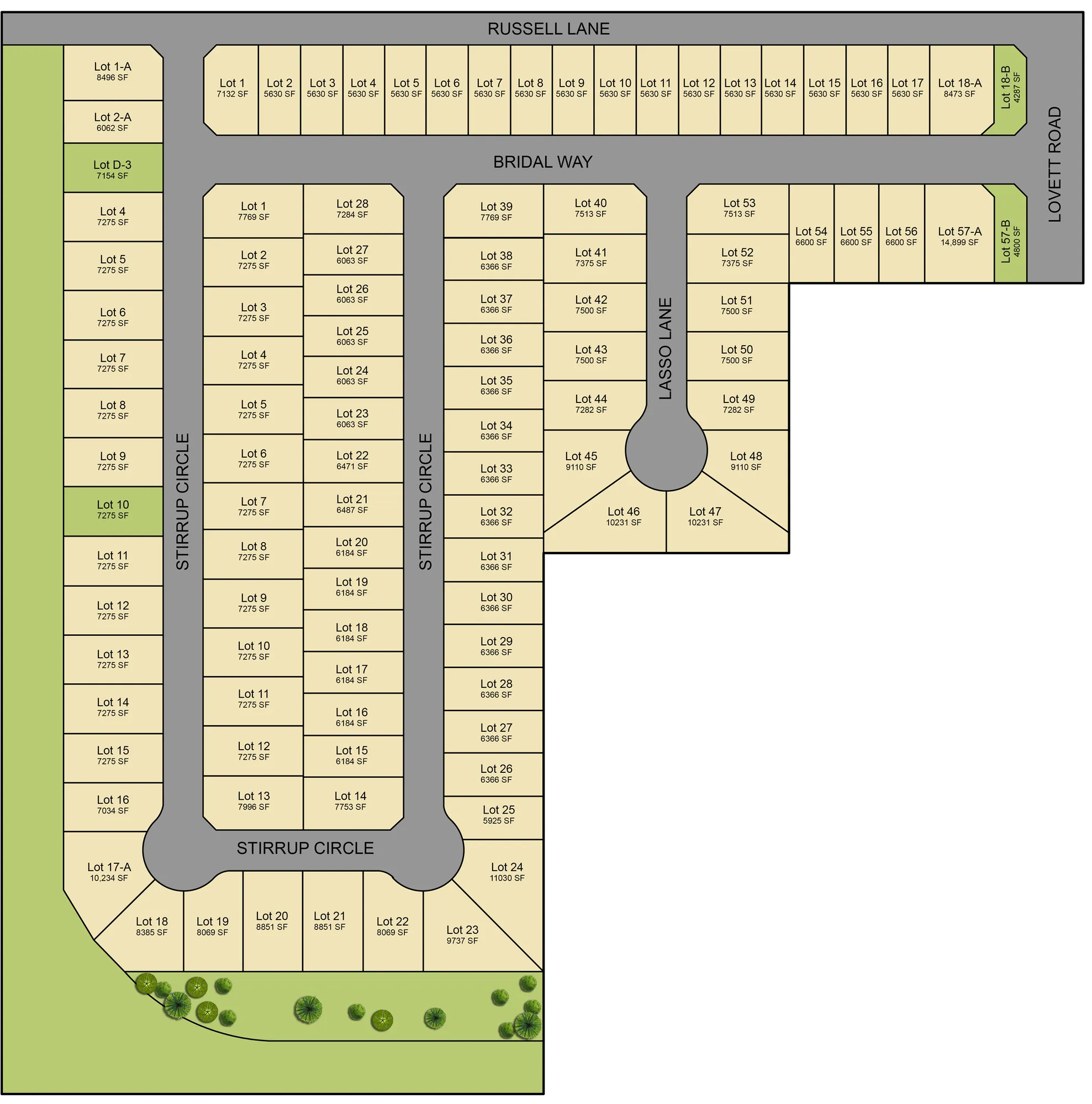 Russell Ranch site plan