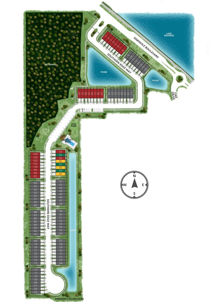 The Towns at Riverwalk site plan