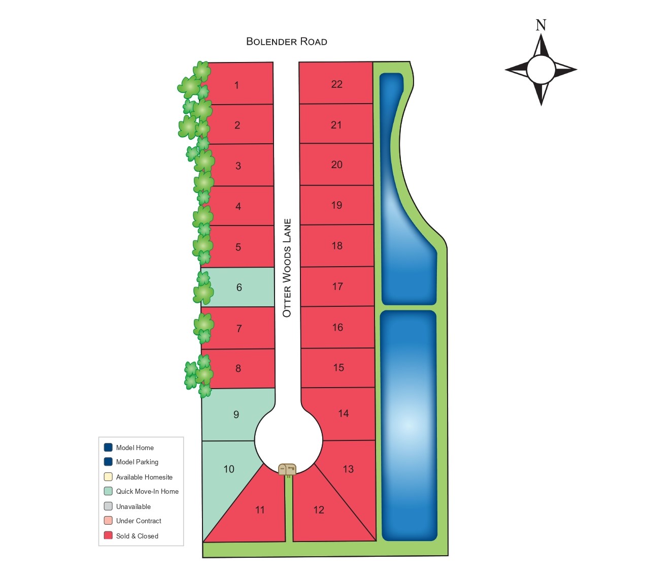 Otter Woods Estates site plan