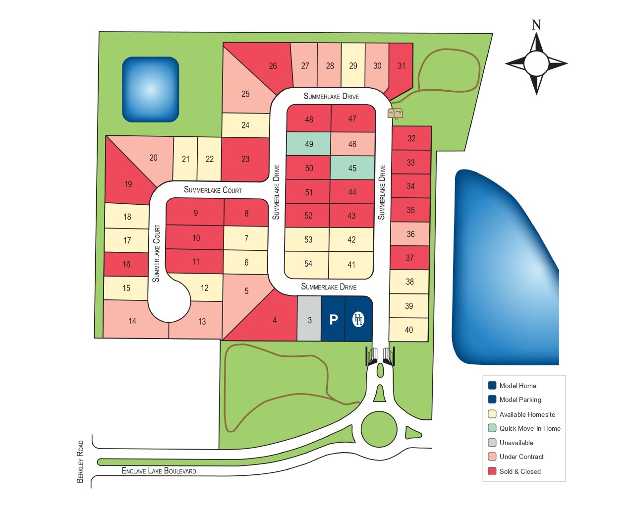 Summerlake Estates site plan