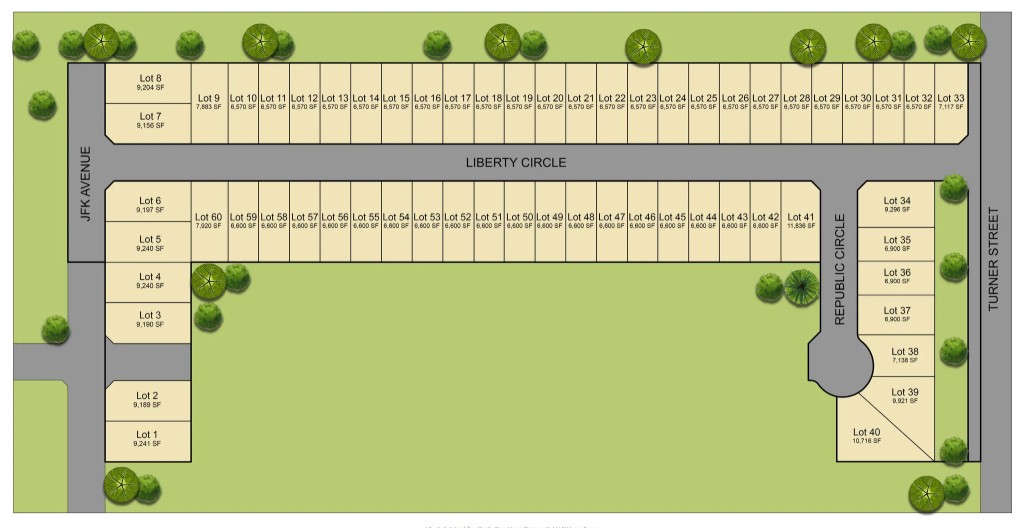 Liberty Estates site plan
