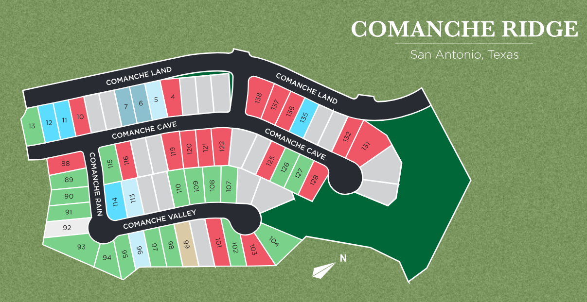 Comanche Ridge site plan