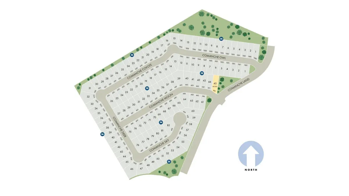 Comanche Ridge site plan