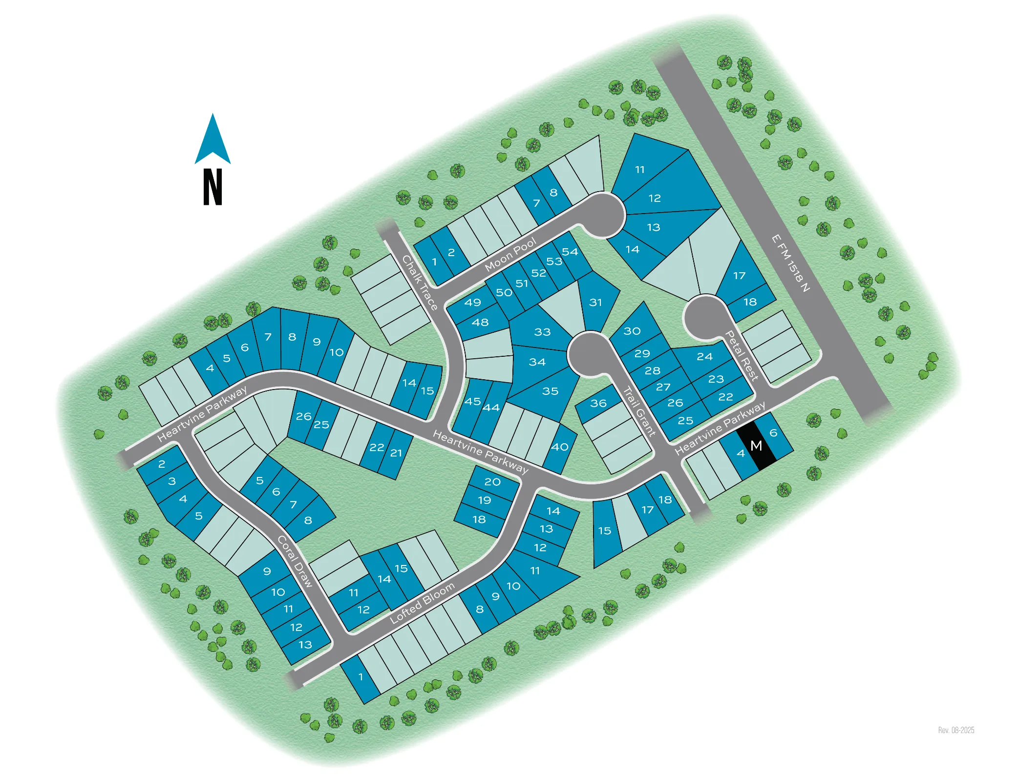 The Crossvine site plan