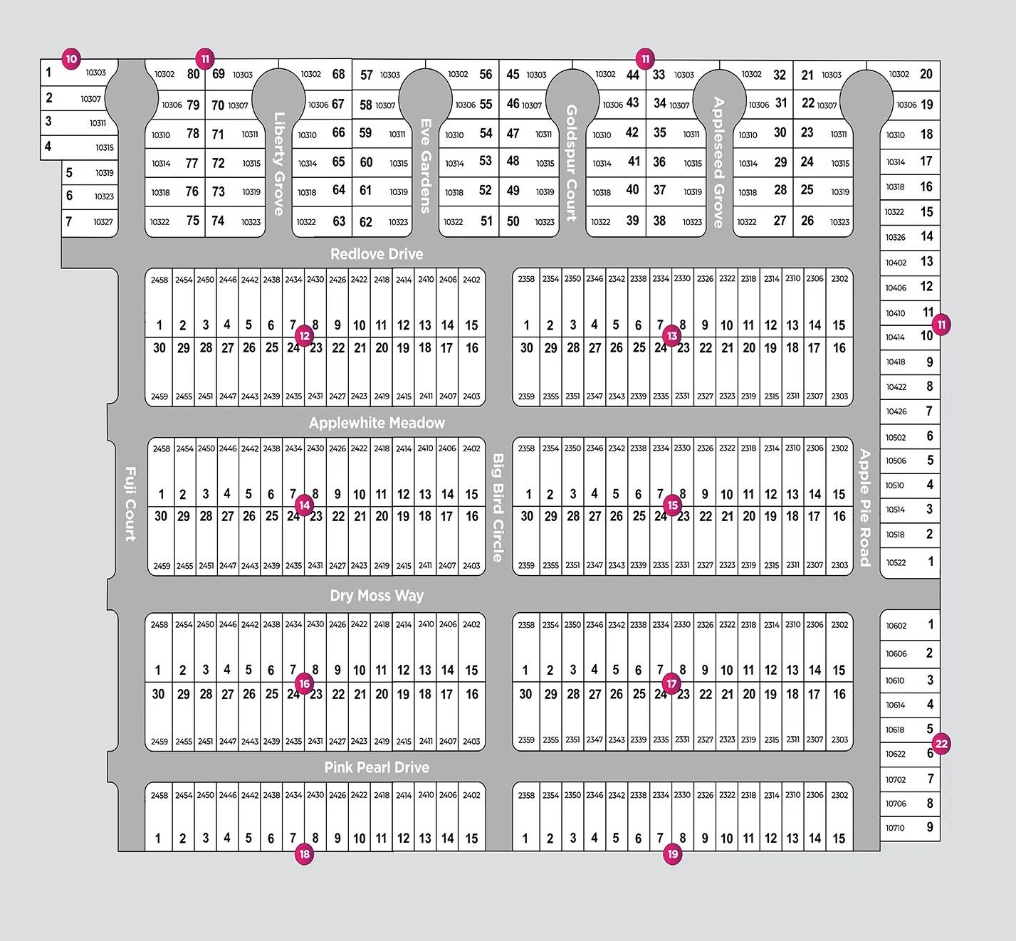 Applewhite Meadows site plan