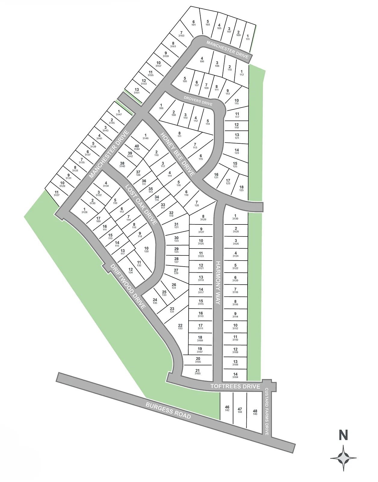 Burgess Meadows site plan