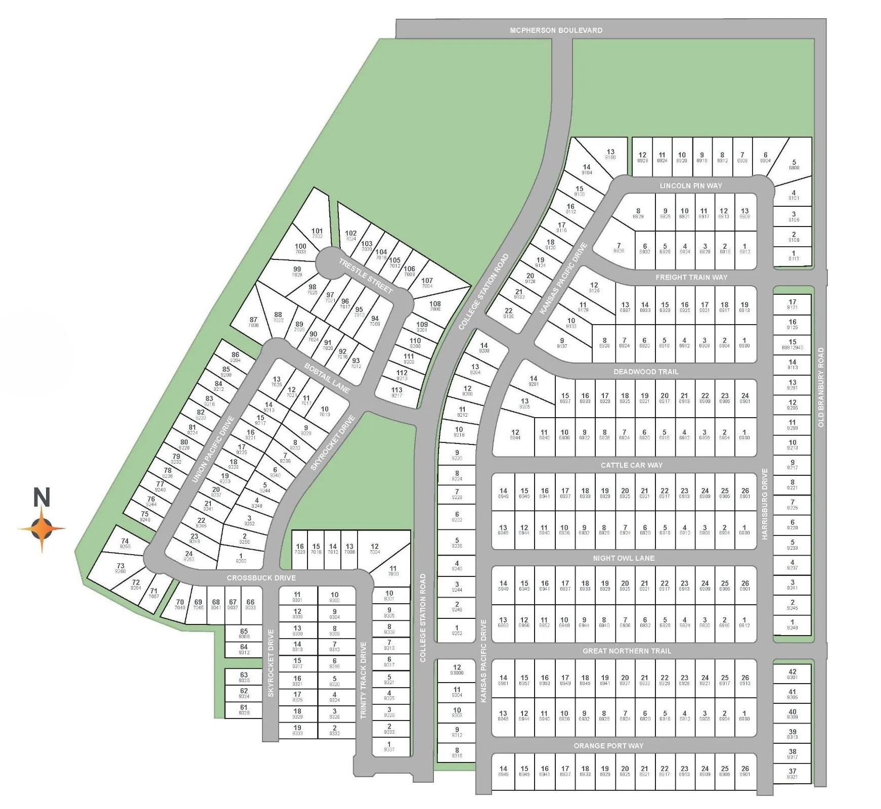 Rocky Creek Crossing site plan