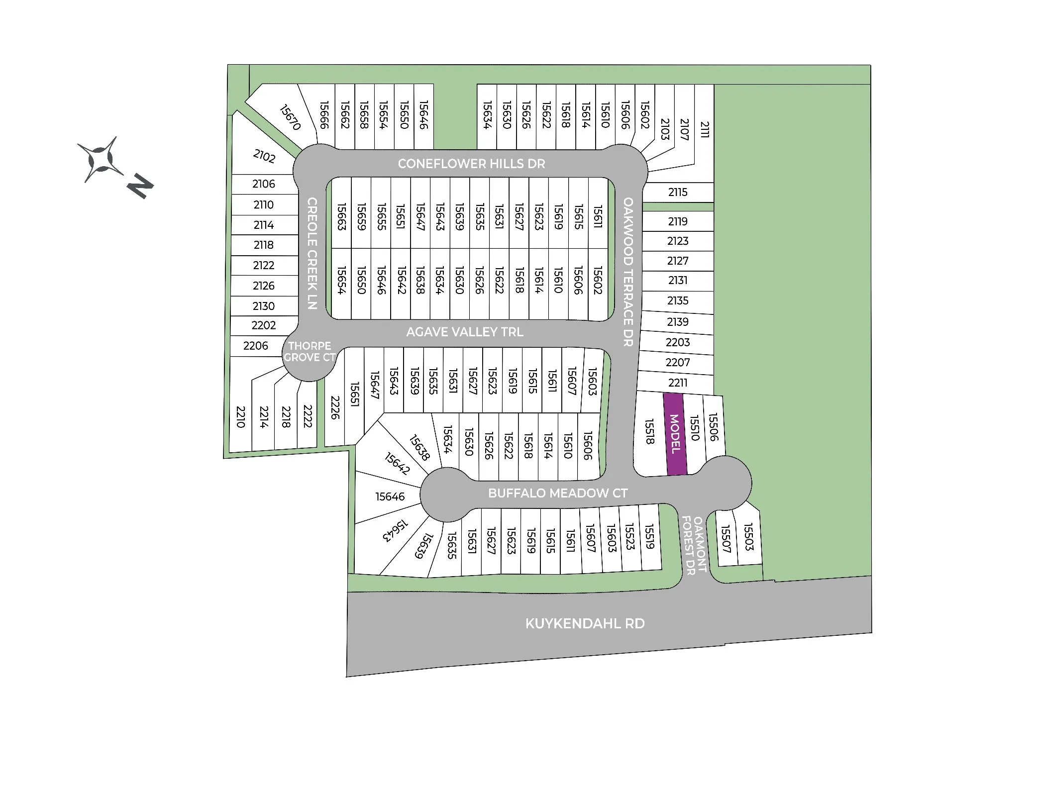 Bammel Oaks site plan