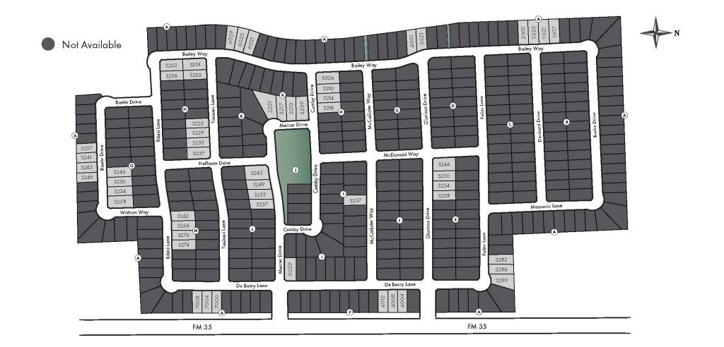 DeBerry Reserve site plan
