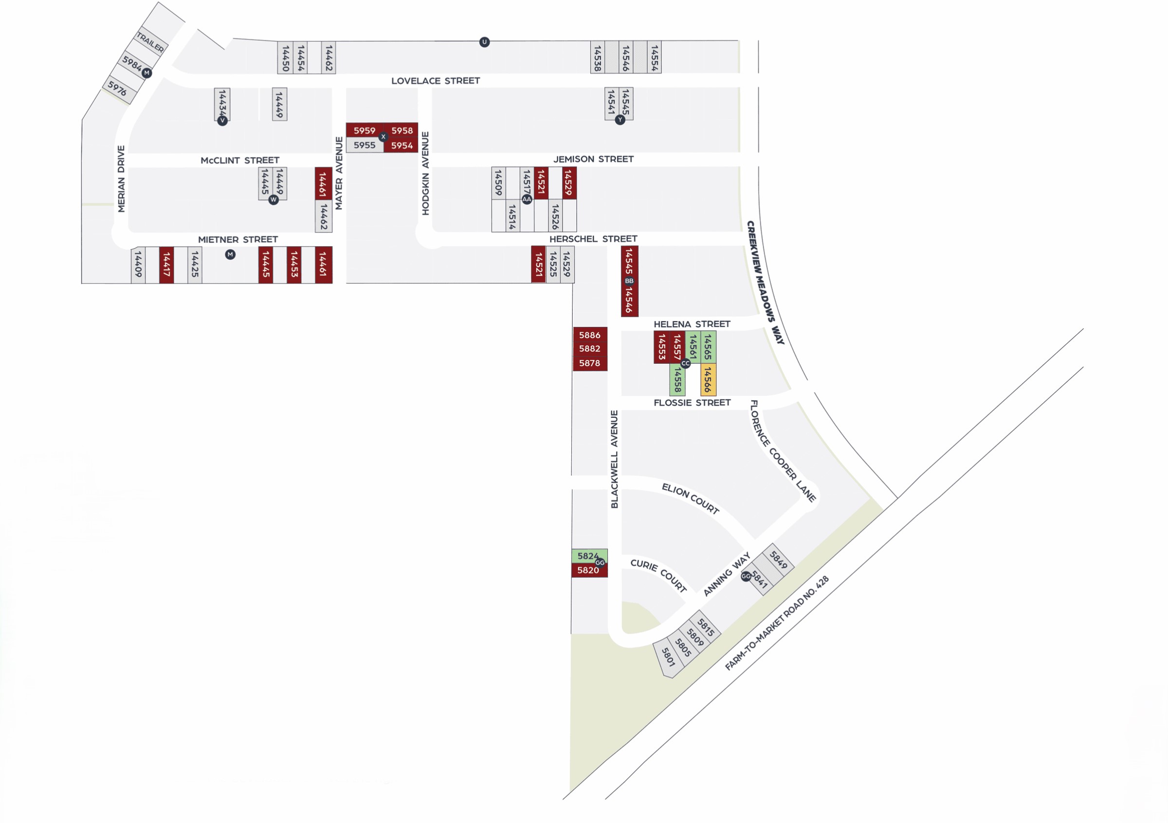 Creekview Meadows site plan