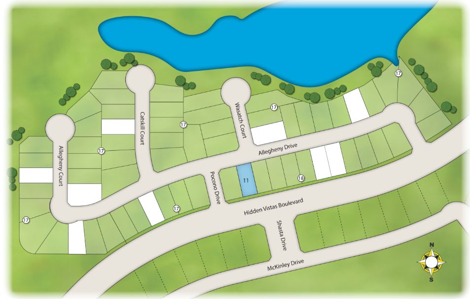 Hidden Vistas site plan