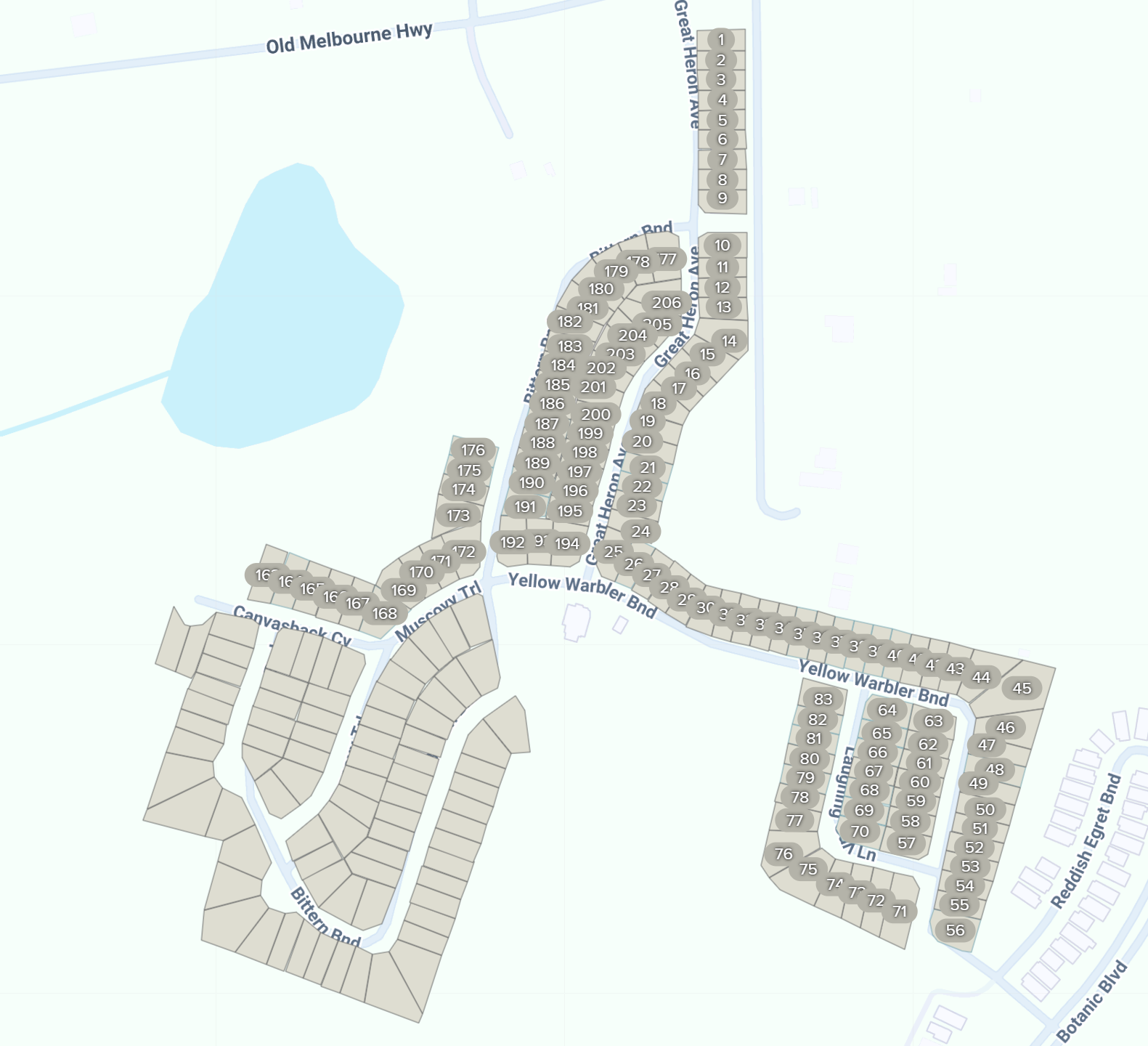 Bay Lake Farms site plan