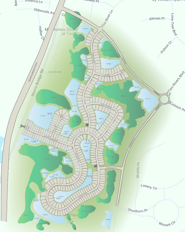 Shortgrass at Two Rivers site plan