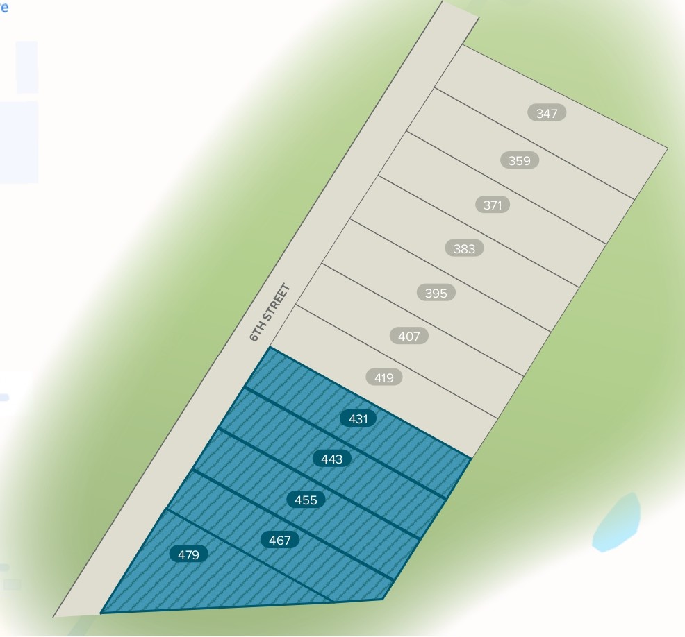 The Oaks on 6th Street site plan