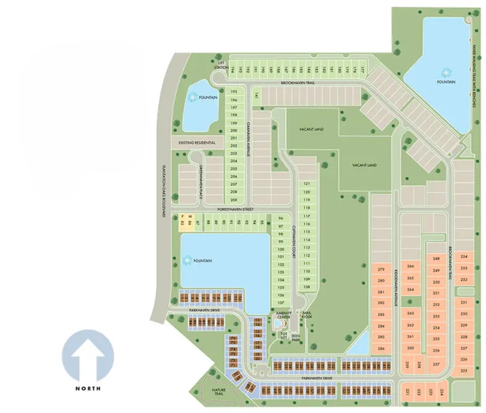Ridgehaven - Villas site plan