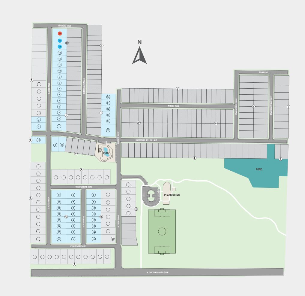 Parks at Foster Crossing site plan