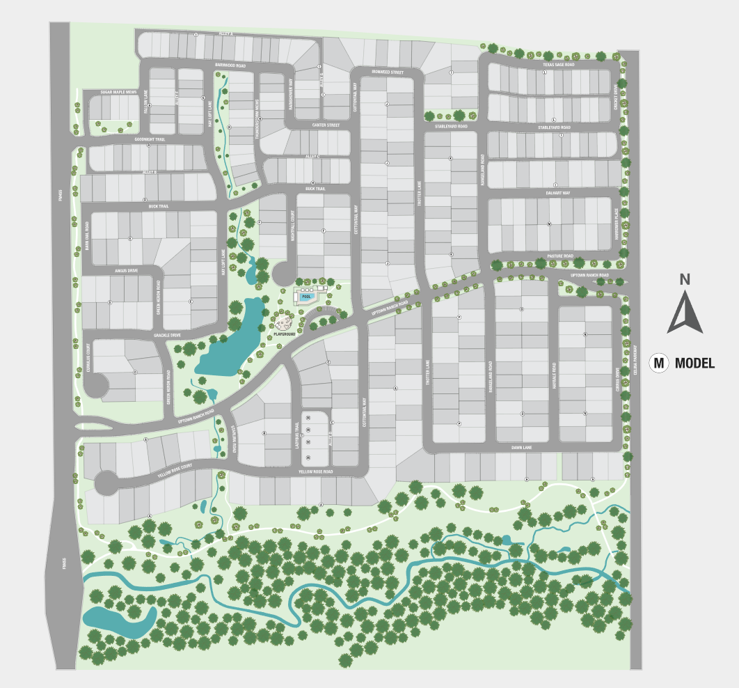 The Ranch at Uptown Celina site plan