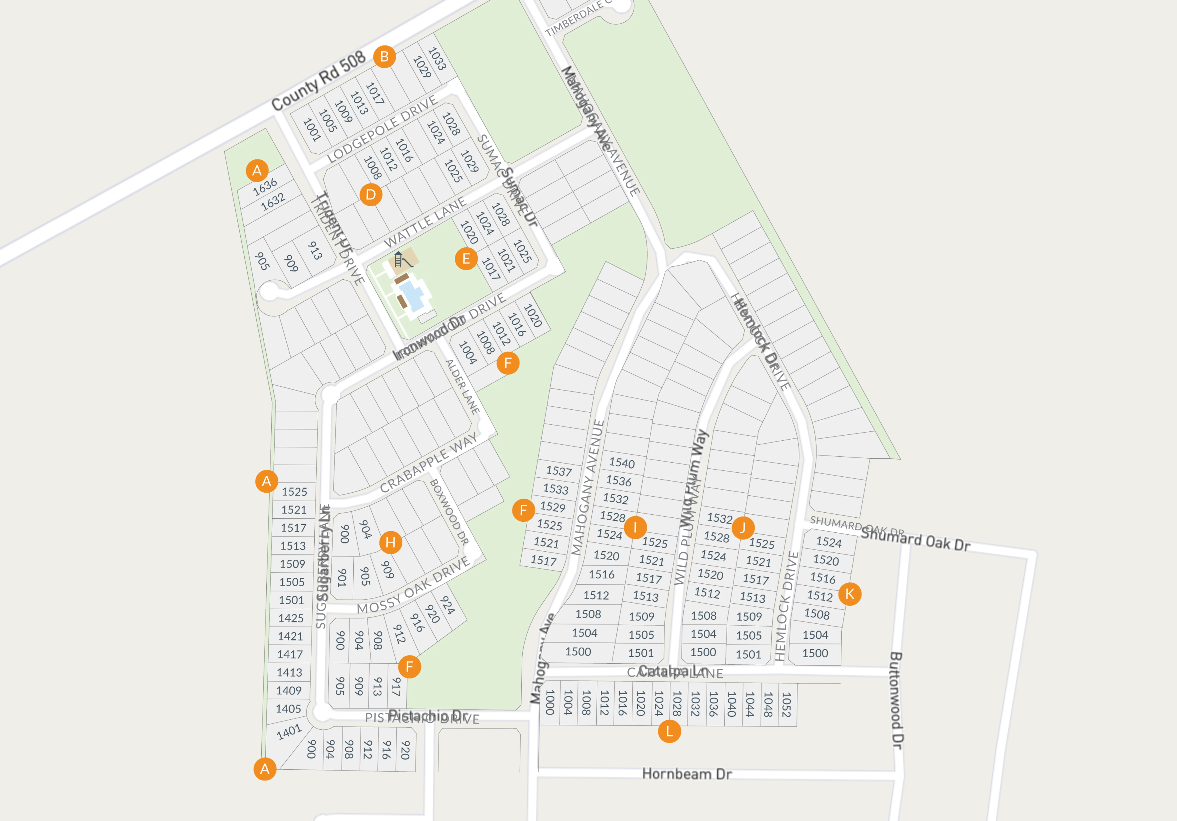 Lone Oak site plan