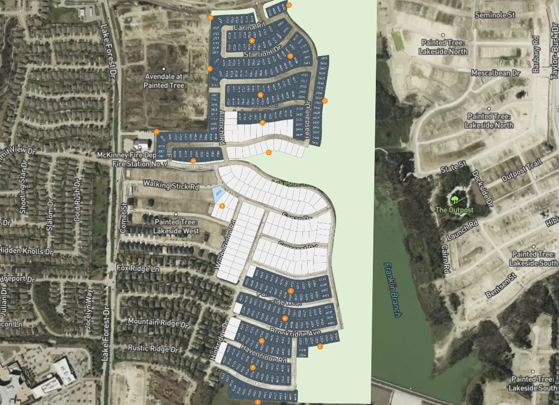 Painted Tree site plan