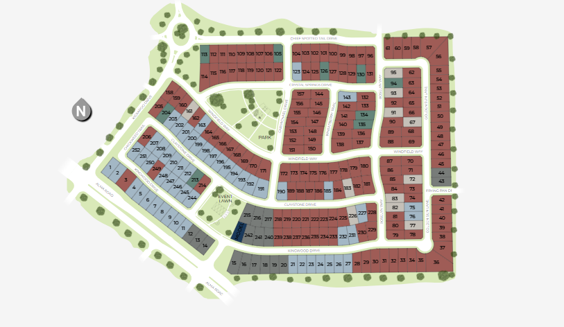 Estates at Stacy Crossing site plan