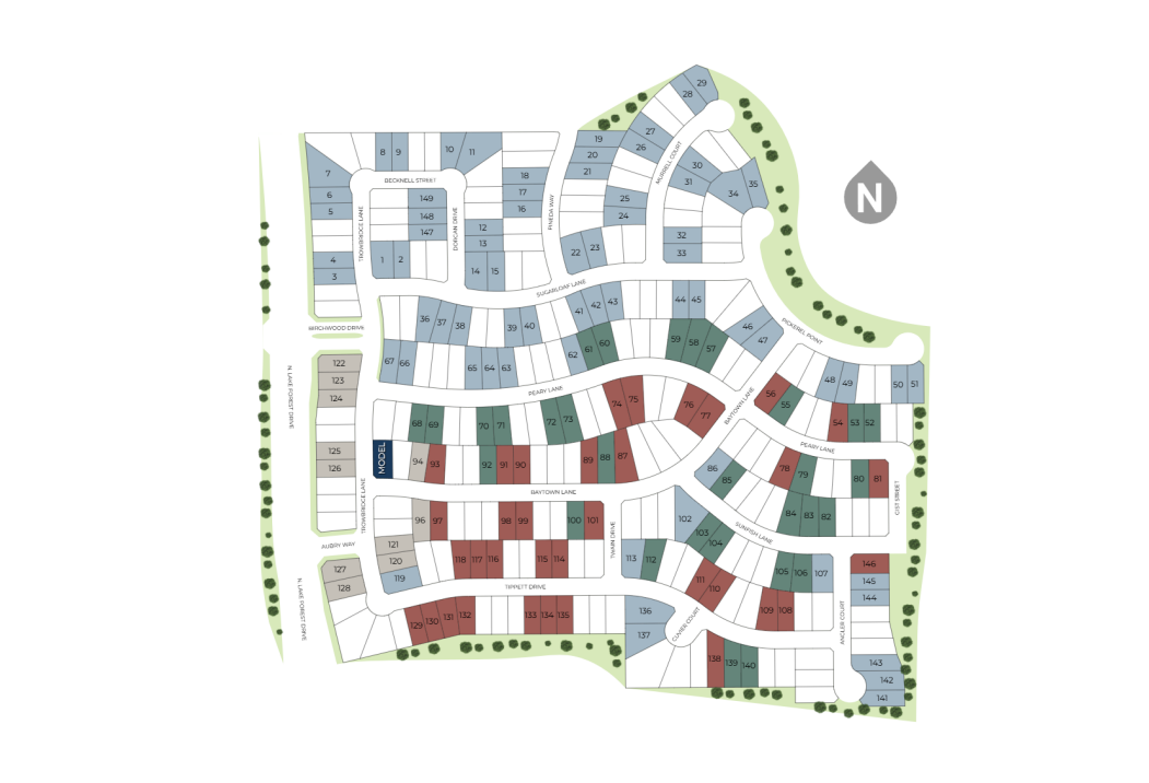 Painted Tree - Woodland West site plan