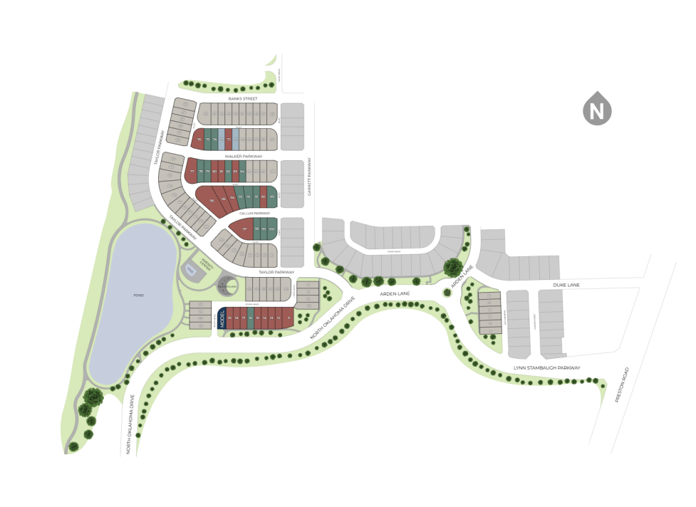 The Heights at Uptown Celina site plan