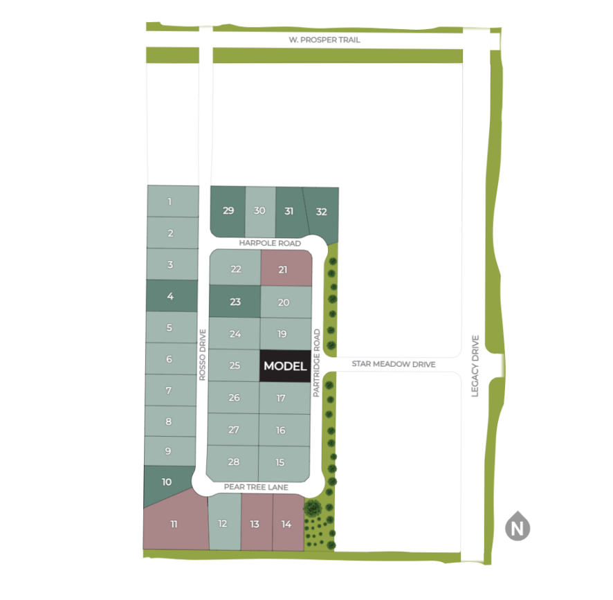 Prosper Ridge site plan