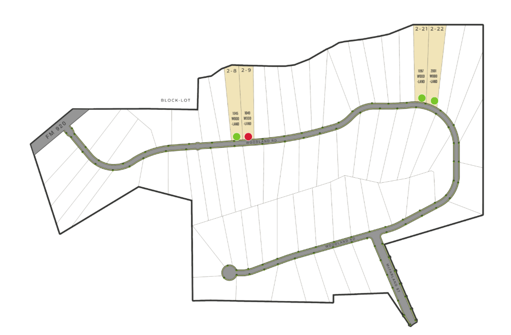 Woodland Lakes Estates site plan