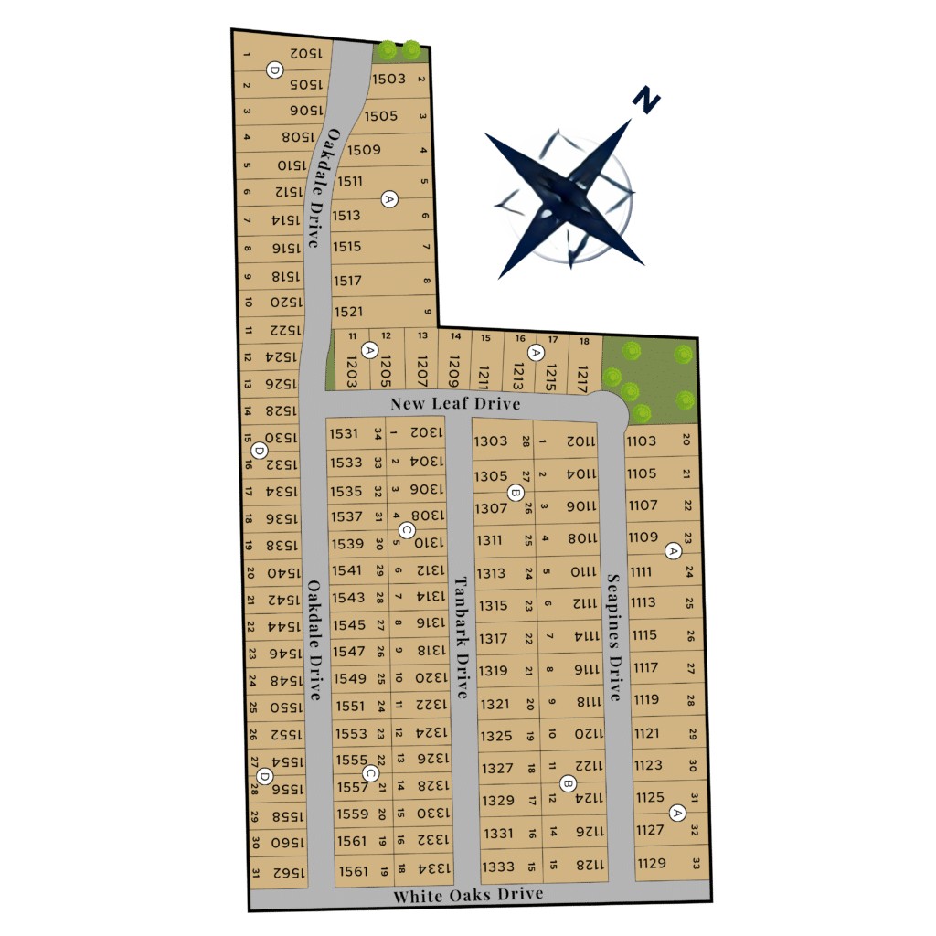 Freeman Farm site plan