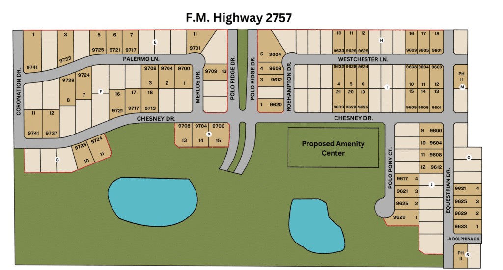 Polo Ridge site plan