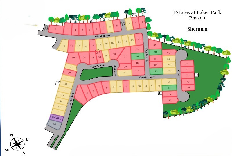 Estates at Baker Park site plan