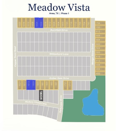 Meadow Vista site plan