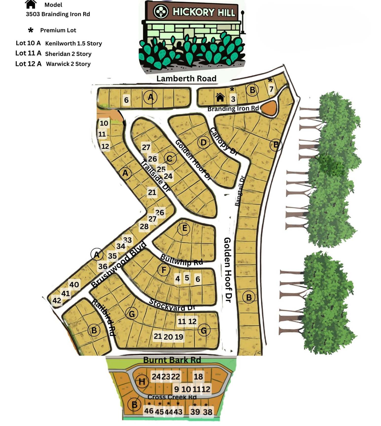 Hickory Hill site plan