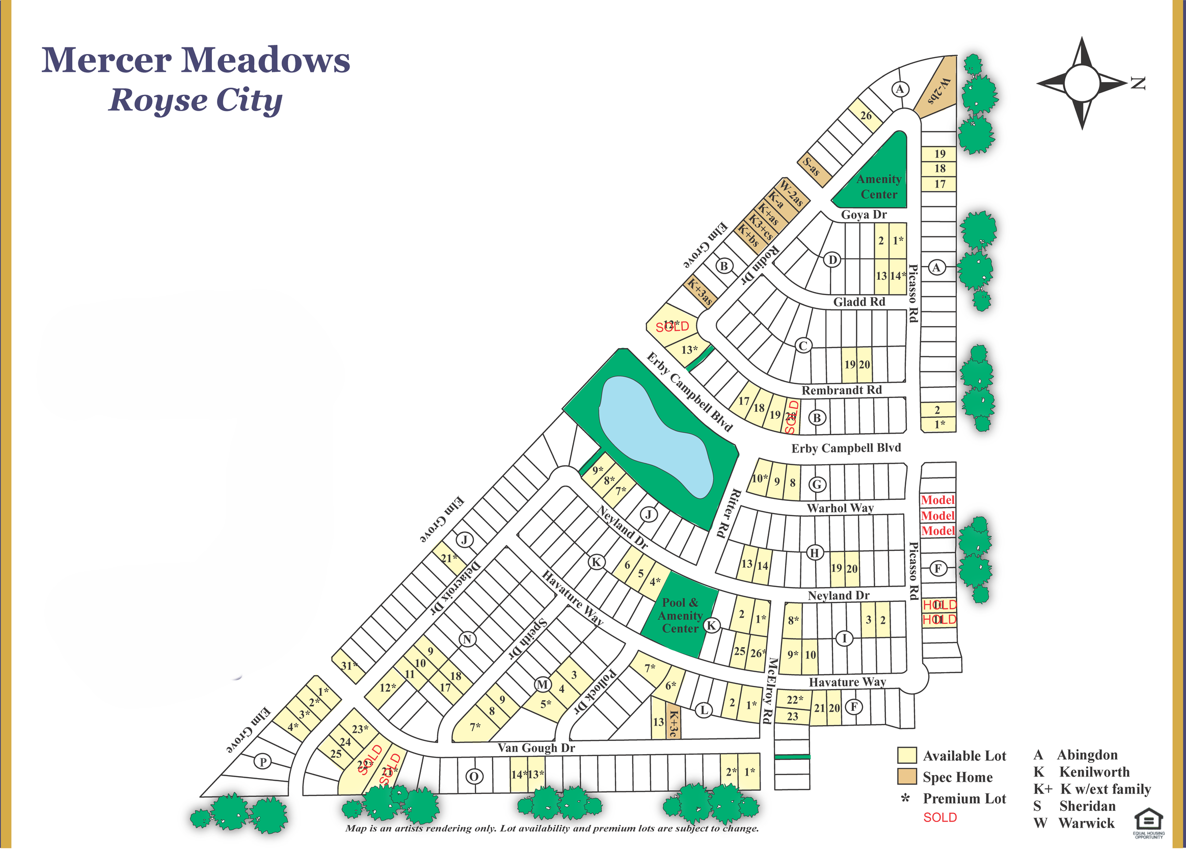Mercer Meadows site plan
