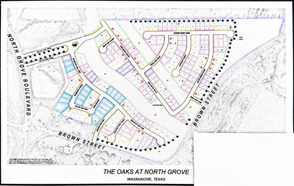 The Oaks at North Grove site plan