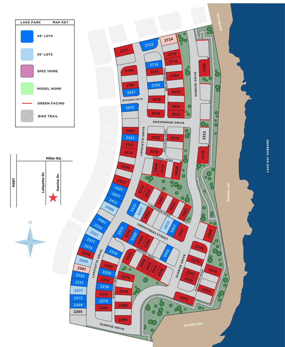 Lake Park site plan