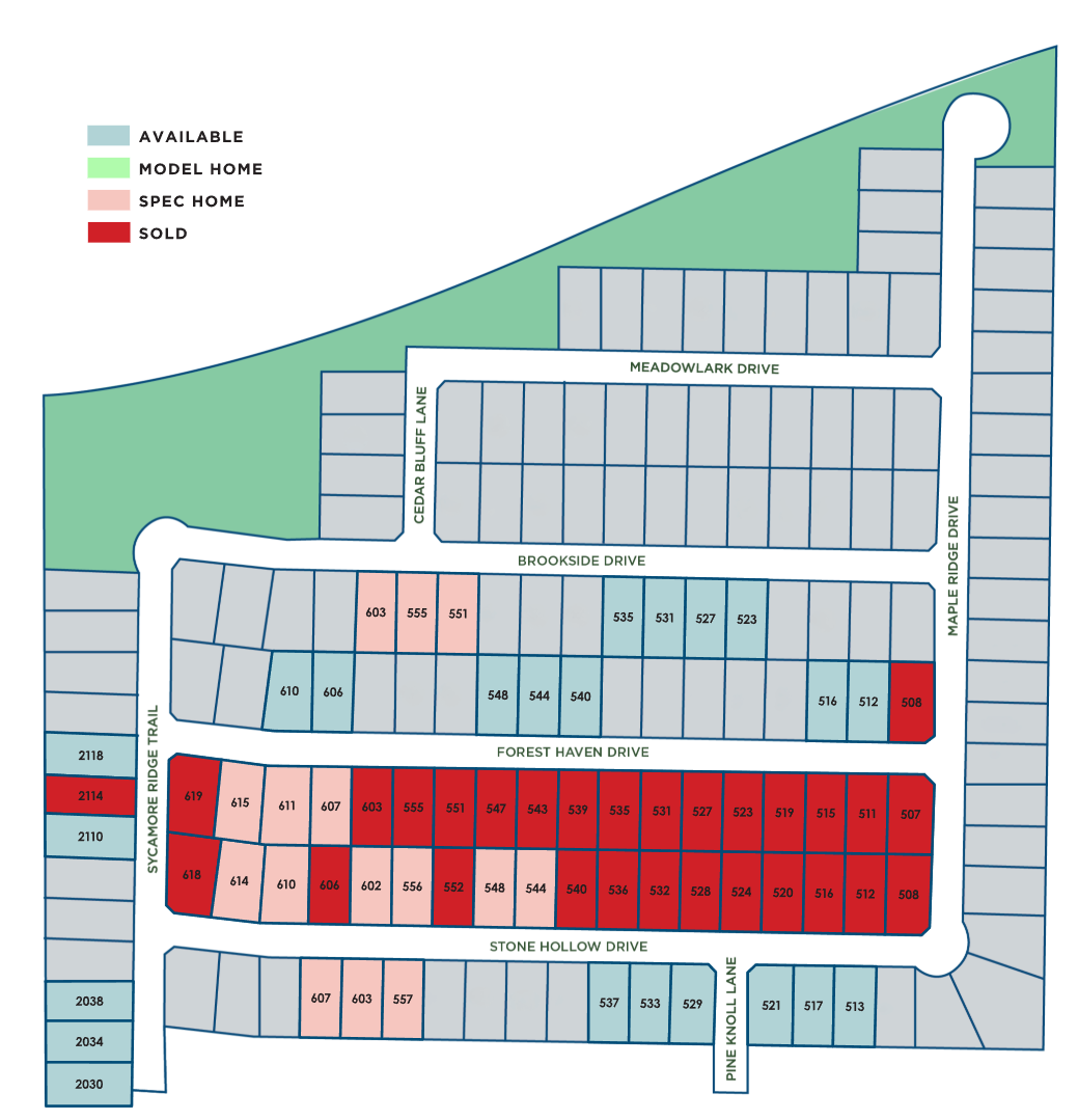 Rolling Ridge site plan