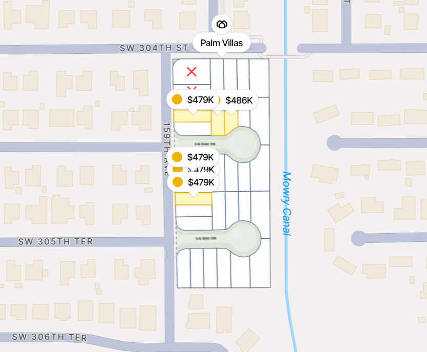 Palm Villas site plan